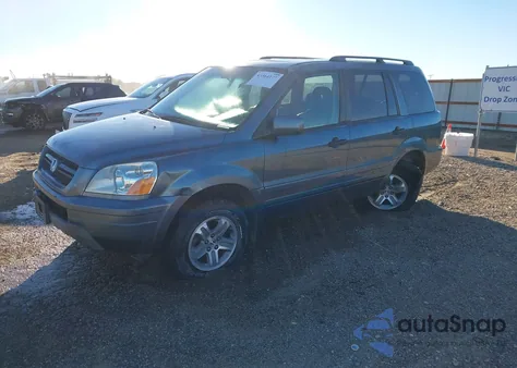2005 Honda Pilot Ex-L из США, поврежденный, VIN 2HKYF18605H527403